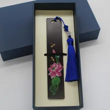 Производители эбенового дерева ручной раскрашенные Закладка для книг креативные канцелярские кисточки на заказ ремесло Бизнес подарки