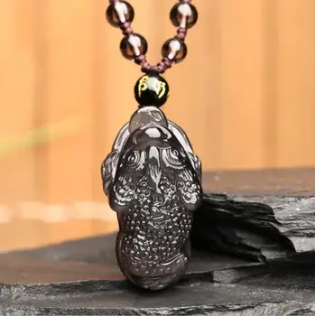 

Koraba Fine Jewelry Natural Ice Colorful Obsidian Pendant Carving Toad Beads Agate Pendant Necklaces Free Shipping