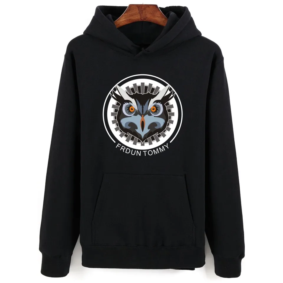 Cool Owl Cartoon Funny Printed Hoodies Men Brand Designer Mens Sweatshirt In Wolf Logo XXS-4XL In Fashion Street Wear For Men