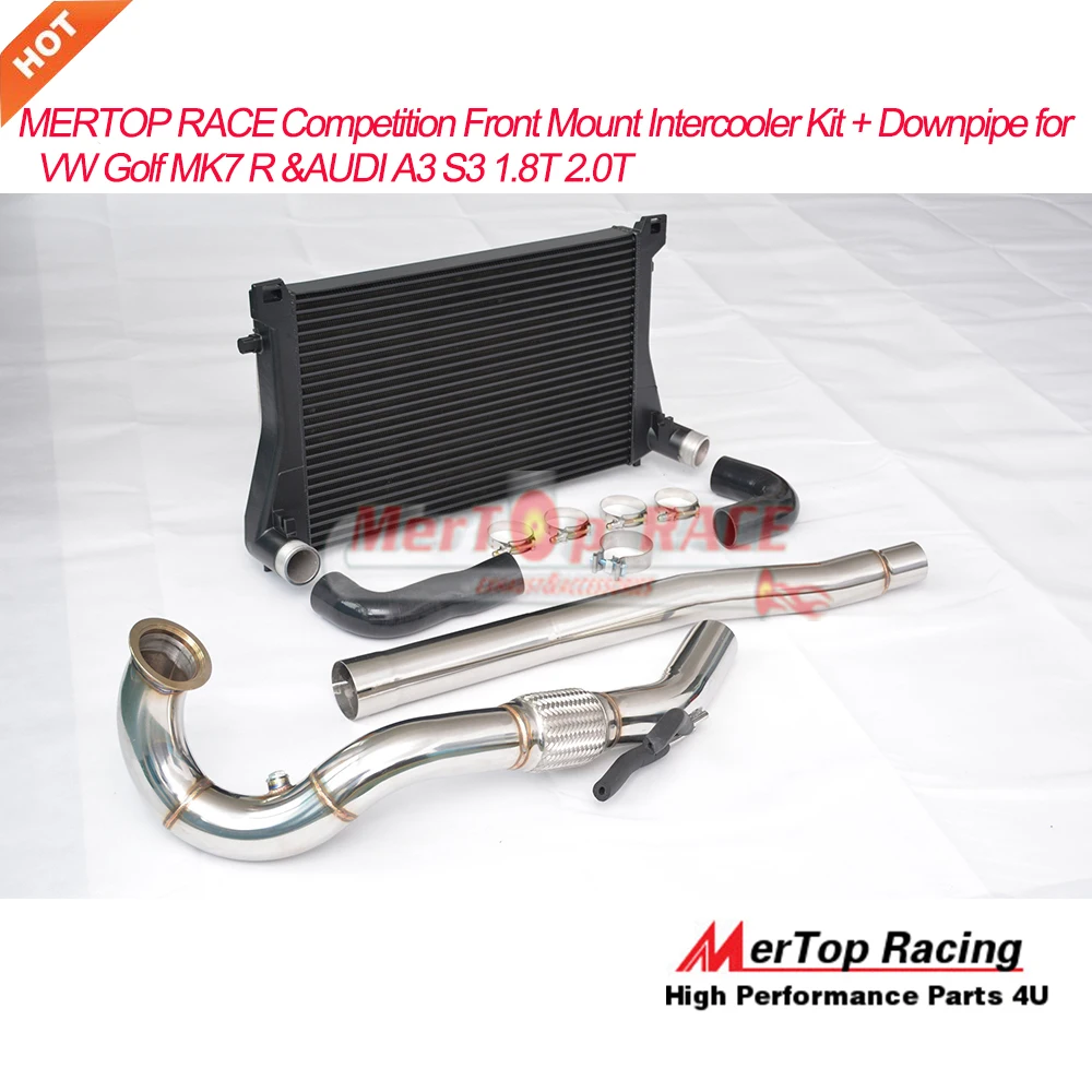 

Mertop Race Intercooler kits +Downpipe for A3 S3 VW GOLF MK7 R 1.8T 2.0T