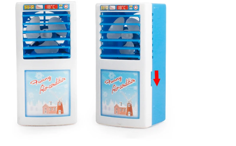 الأزرق الهواء مكيف لعب الأطفال مسرح الأثاث أدوات رخيصة لعب للأطفال الهدايا الأزرق الهواء مكيف لعب الأطفال مسرح الأثاث أدوات رخيصة لعب للأطفال الهدايا