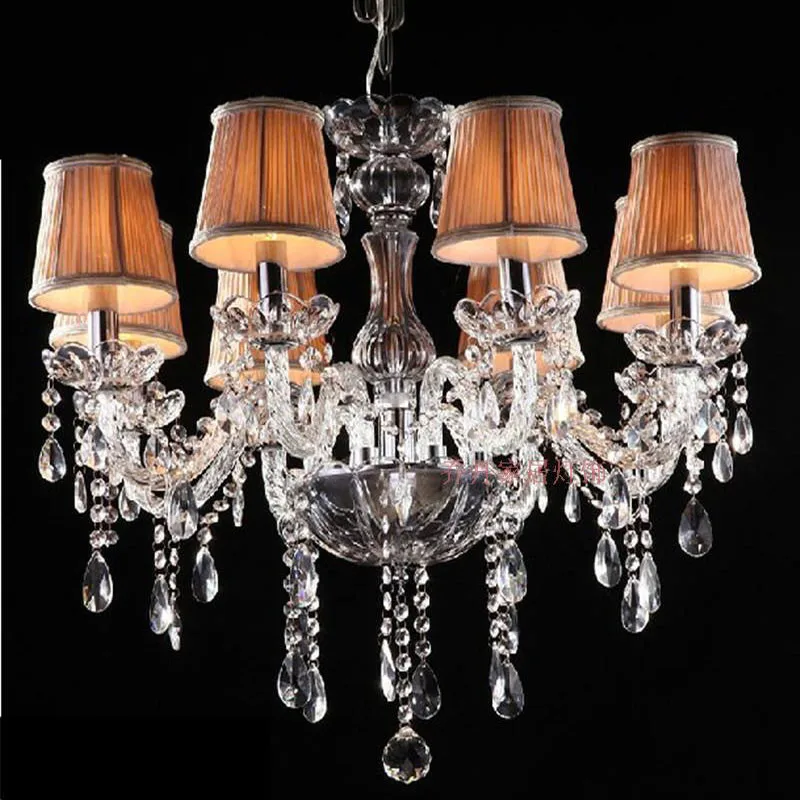 

Modern lustre de cristal for indoor home decoration 6 lights chandelier lighting Bedroom Kitchen Fixture led crystal chandelier