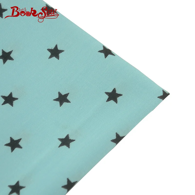Тканевая саржевая ткань Booksew 100% хлопок жир четверть звезд швейная сделай сам