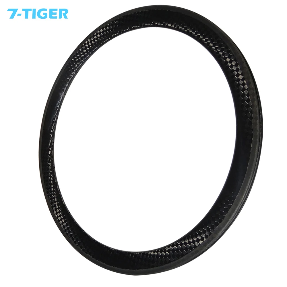 7-tiger carbon road bicycle wheelset 50mm depth 23mm width carbon wheel rim 700c 23 mm width V brake surface