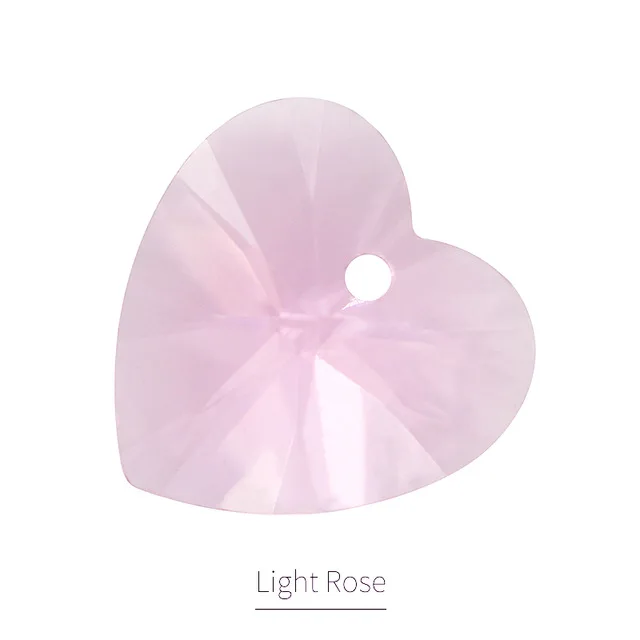 K9 стекло кристалл 6228# XILION сердце кулон высокое качество Стразы бусины для рукоделия ювелирных изделий - Цвет: light rose color