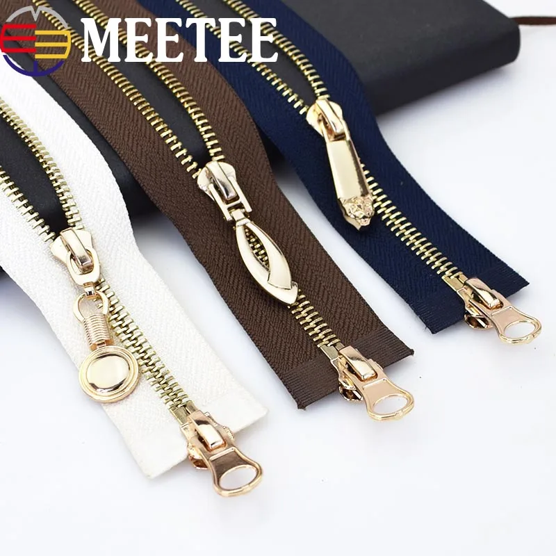 Double Sliders Metal Zippers Eco friendly Open end Long Zipper For