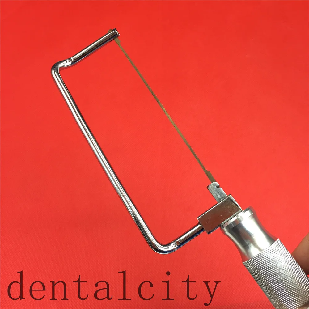 Ferramentas de Laboratório Serras de Gesso Arco de Serra de Gesso Lâminas de Serra 128mm + 100 Dental Laboratório Longo Gesso Serra Peças Longa 9 dental, arco de serra de gesso, laboratório