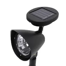 Регулируемые споты на солнечной энергии 3 светодиодный пейзаж Сад зеленый газон дорожка лампа открытый