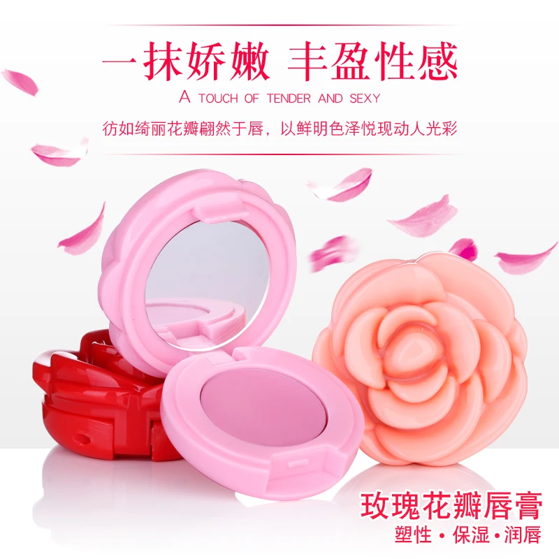 Новое поступление милый макияж длительный розовый Мед Увлажняющий блеск для губ с зеркалом 6 цветов Блеск для губ