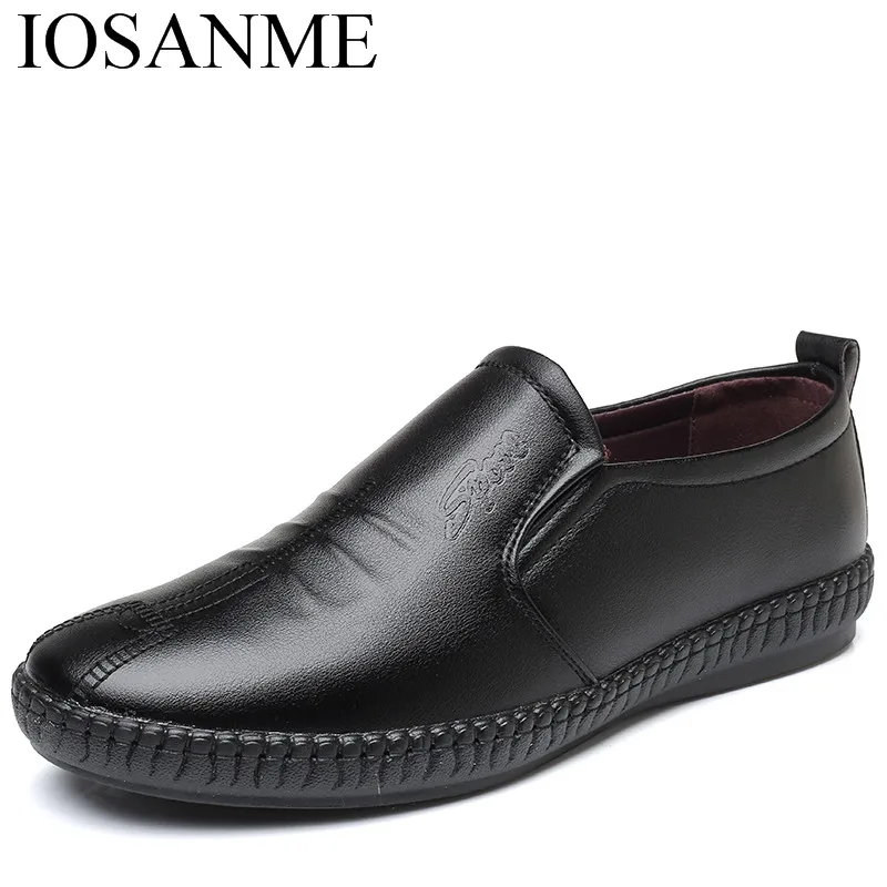 

gentleman men leather shoes fashion italian slip on elegant dress male footwear business comfortable office oxford shoes for men
