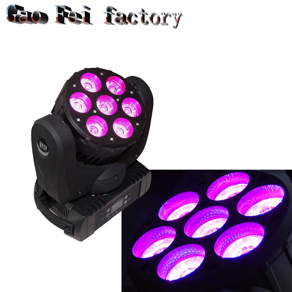 

beam moving head 7*12w RGBW Color moving head light With 16Channels DMX led beam moving head