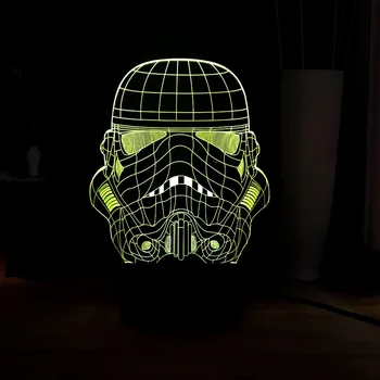 

LED Remote Star Wars Cool Storm riders 7 Color Change Novel Decoration Birthday Party Atmosphere light Best Gift for Children