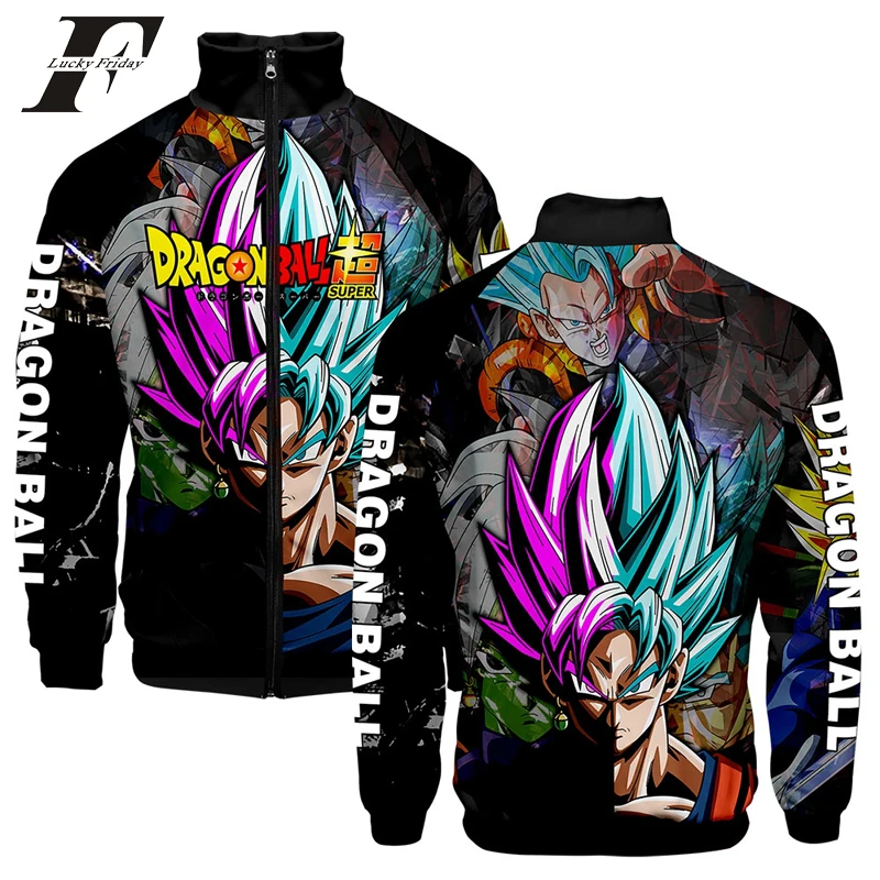 Dragon Ball 3D бейсбольные куртки-бомберы куртка Мужская японская аниме одежда уличная Harajuku хип хоп мужские куртки и пальто