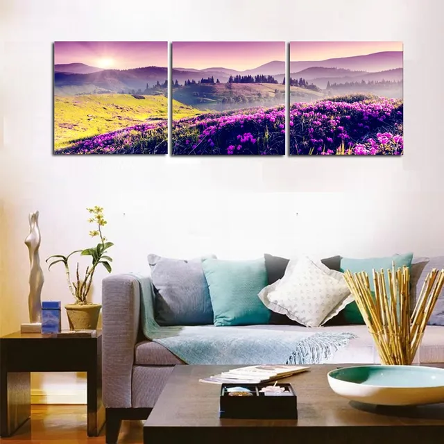 3 Pieces High Quality Wall Art Pictures For Modern Home Decor Mountain