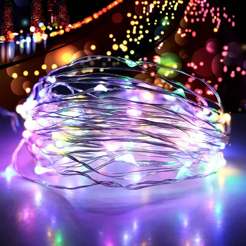 New 10M LED String lights with Dimming Controller Waterproof Holiday lighting For Fairy Christmas Tree Wedding Party Decoration