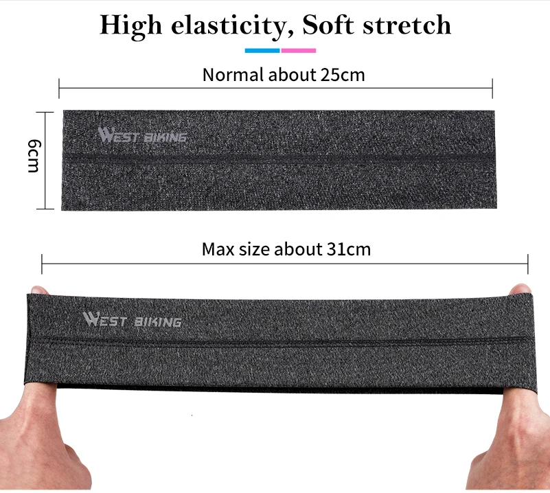 WEST BIKING Cycling Headwear Stretchy Sweatbands Sports Breathable Antiperspirant bands Unisex Tennis Running Cycling Headbands