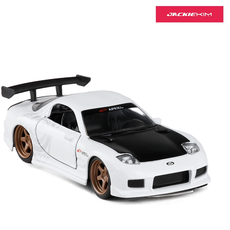 1:32 скале Модель гоночного автомобиля для мальчиков Mazda RX7 FD3S металлическая литая