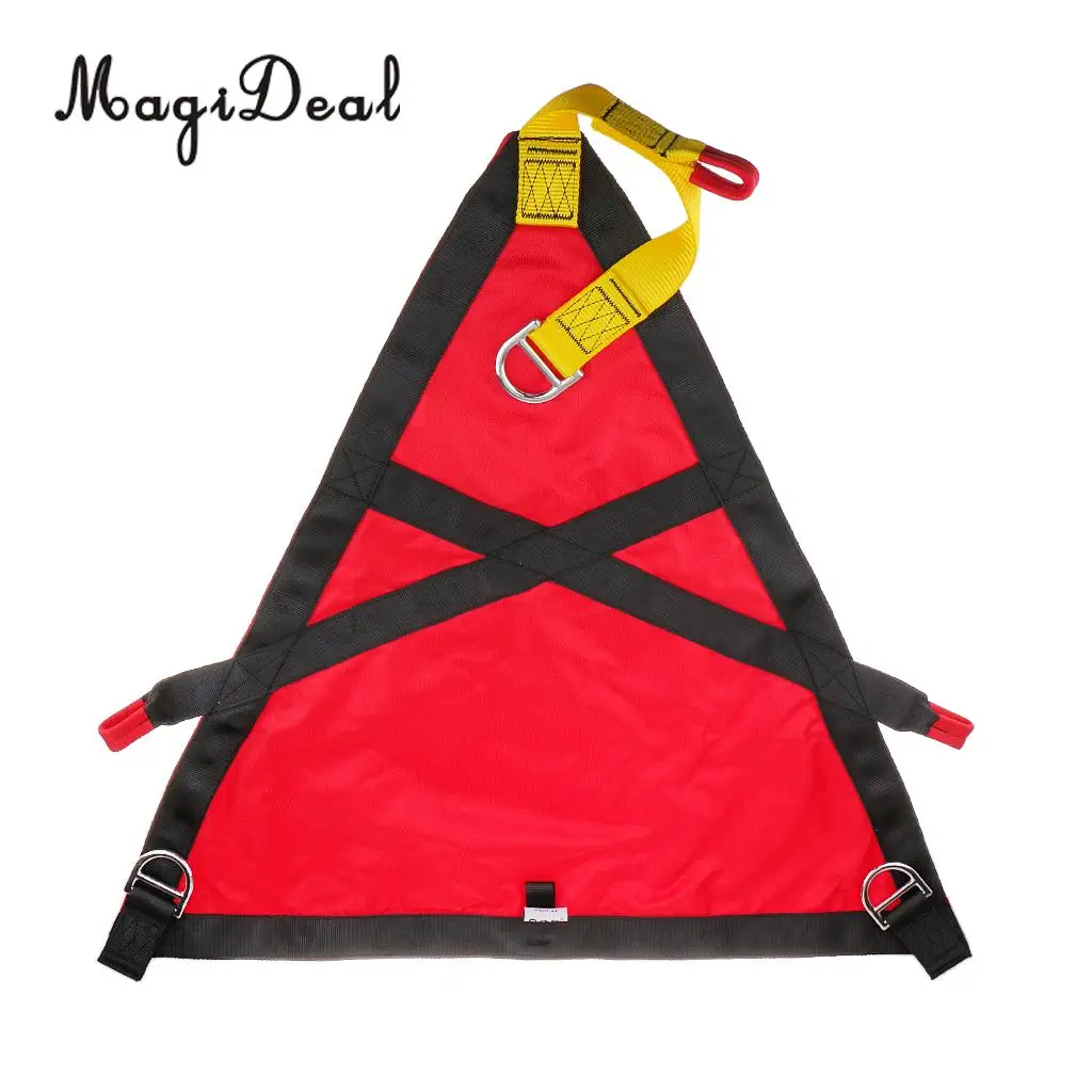 MagiDeal 1Pc Polyester Rock Climbing Rescue Belt Triangle Evacuation Harness Evacuate Patient for Chair Lift Gondola Application