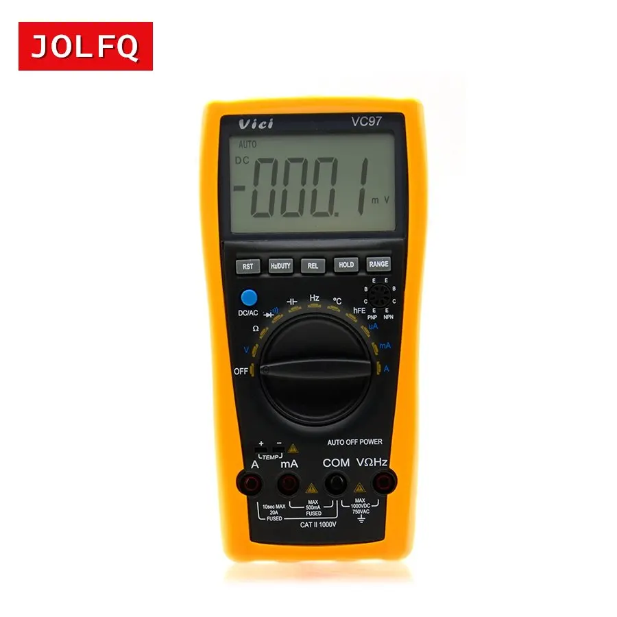 

Factory price VICHY VC97 auto range DMM AC DC Voltmeter Capacitance Resistance digital Multimeter