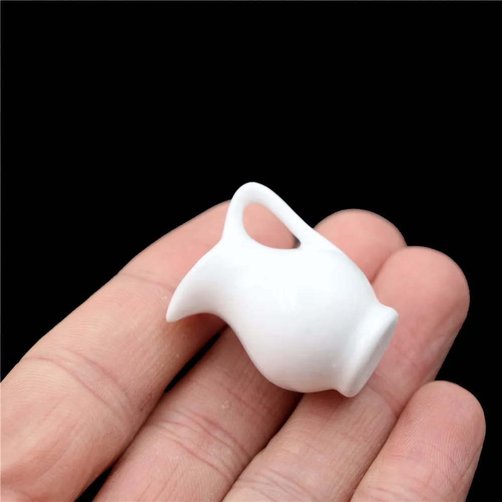 

1pcs Mini Ceramic Vase Accessories Doll Miniatures 1:12 house Accessories Decorative Miniature Porcelain Miniature Dollhouse