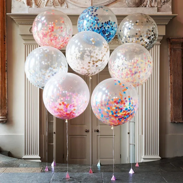 Гигантские большие конфетти для воздушного шара украшения для дня рождения Детские шары воздушные шары ко дню рождения Свадебные украшения Globos вечерние принадлежности