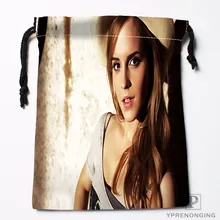 Custom Emma Watson Drawstring Bags Travel Storage Mini Pouch Swim Hiking Toy Bag Size 18x22cm#0412-03-17