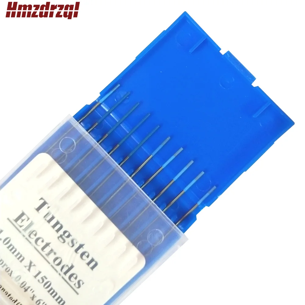 WL20 10 Piece Blue 1.0mm*150mm(Approx.0.04''x6'')Lanthanated Tungsten Electrode Head Tungsten Needle/Rod For Welding Machine