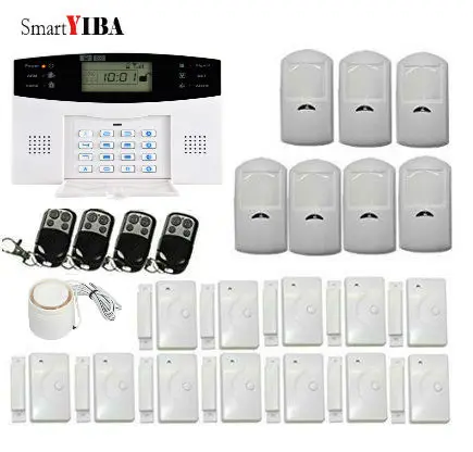 SmartYIBA Wireless GSM SMS Home Alarm System Russian English Spanish Italian Czech Portuguese Voice For Optional