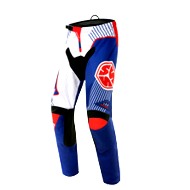 Pants Blue Одежда для мотоциклистов, майки, штаны, набор, костюм, набедренные накладки, для мотокросса, байкера, внедорожника, велоспорта, гонок, грязи, езды на велосипеде, Motocicleta - Цвет: Pants Blue