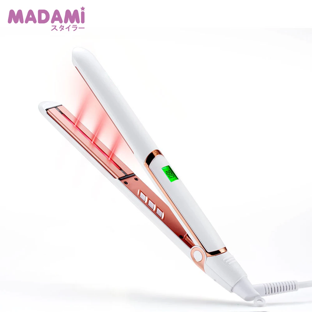 

Tourmaline Ceramic Dual Plate Infrared Feature Hair Care Styling Tools Anion Fast Hair Straightener MCH System Flat Iron