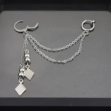 Популярные KPOP Корейская звезда V 1 шт мальчики альбом ромбовидные серьги-гвоздики для женщин Brincos серебряные серьги для мужчин Acessorios