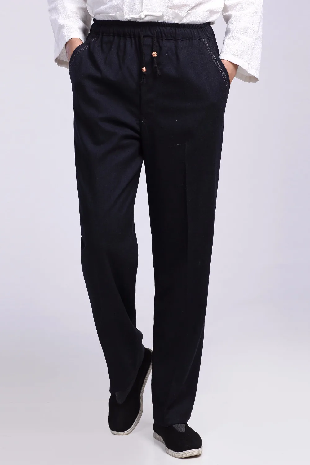 Shanghai Story Men's Cotton Linen Pants Chinese Traditional Wu Shu Trousers Male Kung Fu Pant 3 Color Shanghai Story Men's Cotton Linen Pants Chinese Traditional Wu Shu Trousers Male Kung Fu Pant 3 Color