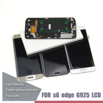 

5.1'' SUPER AMOLED Display for SAMSUNG Galaxy S6 edge LCD G925 G925I G925F Touch Screen Digitizer+Frame+Tools