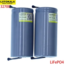 6 шт LiitoKala 3,2 V 32700 6500mAh LiFePO4 батарея 35A непрерывный разряд максимум 55A батарея высокой мощности+ никелевые листы DIY