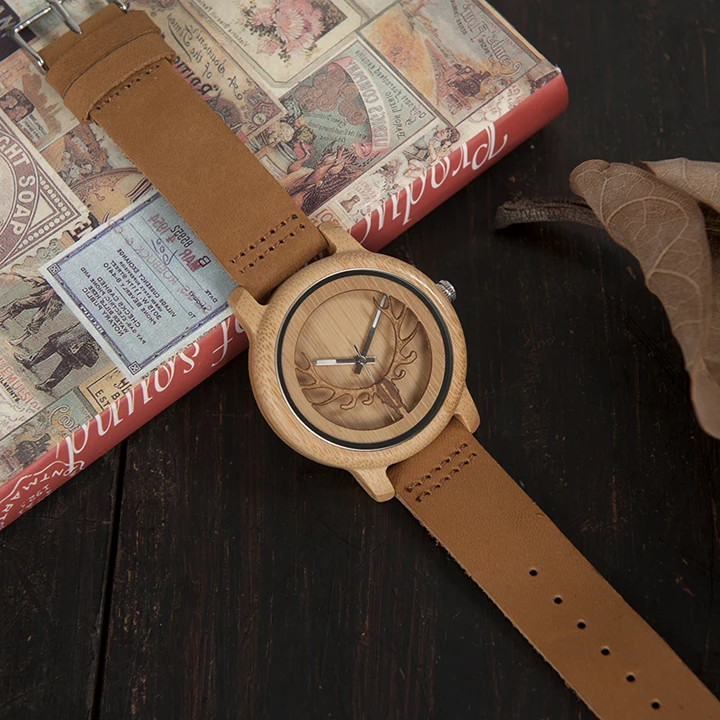 Elk head wood watch (17)