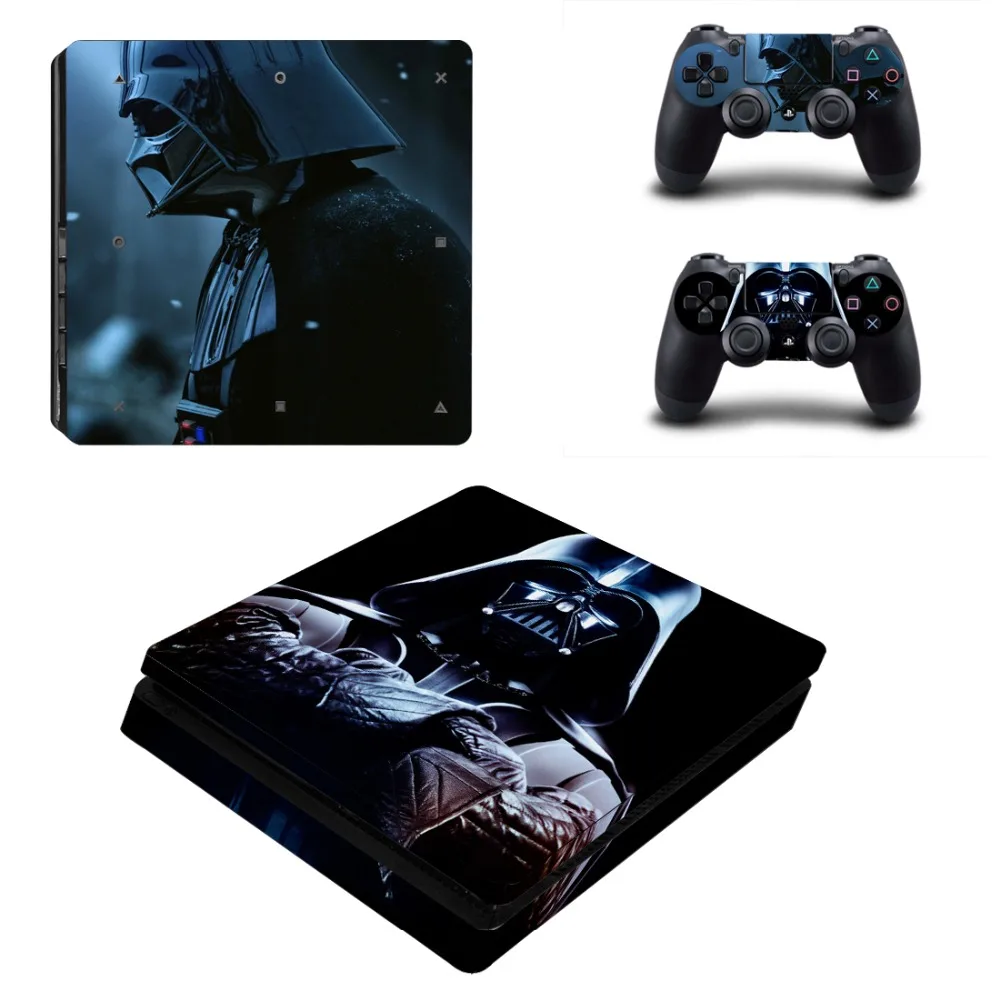 Виниловая наклейка Star Wars Darth Vader для консоли Sony Playstation 4 и 2 контроллеров PS4 Slim