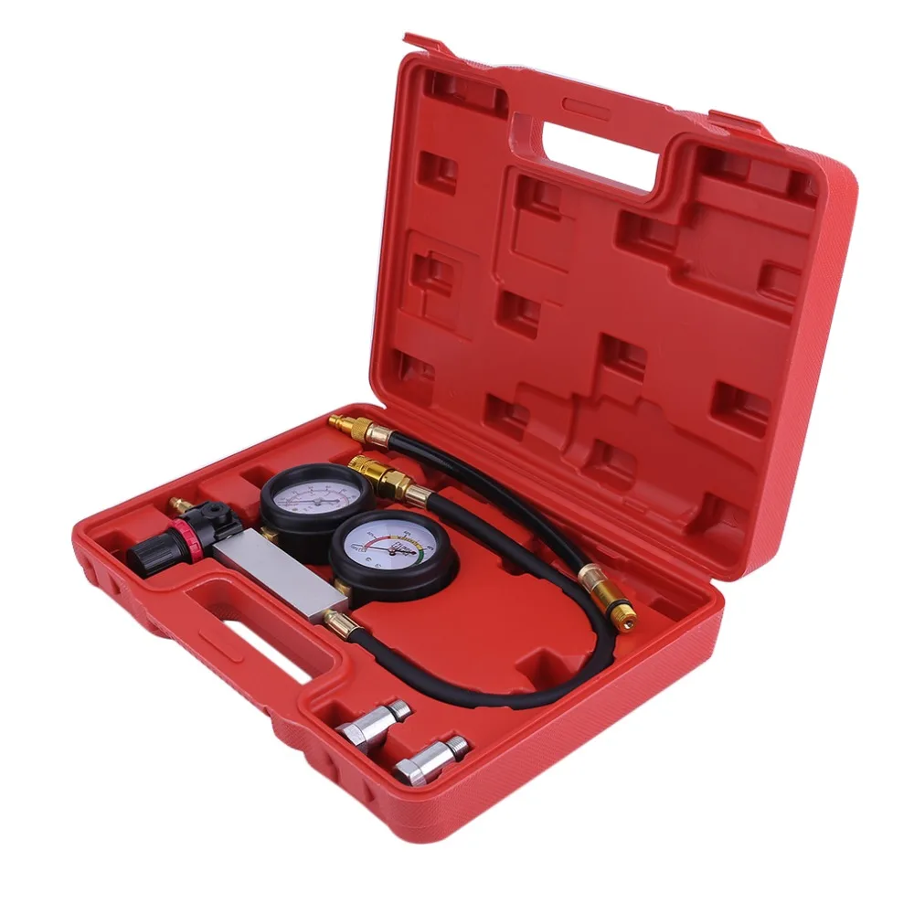 

Universal Automobile Cylinder Leak Tester Compression Leakage Detector Kit Set Car Petrol Engine Gauge Tool Sets