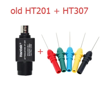 ht307 and old ht201 Hantek HT201 осциллограф 20:1 пассивный аттенюатор 300 V Max для пико Hantek HT307 набор для акупунктуры автомобильный диагностический Тесты - Цвет: ht307 and old ht201