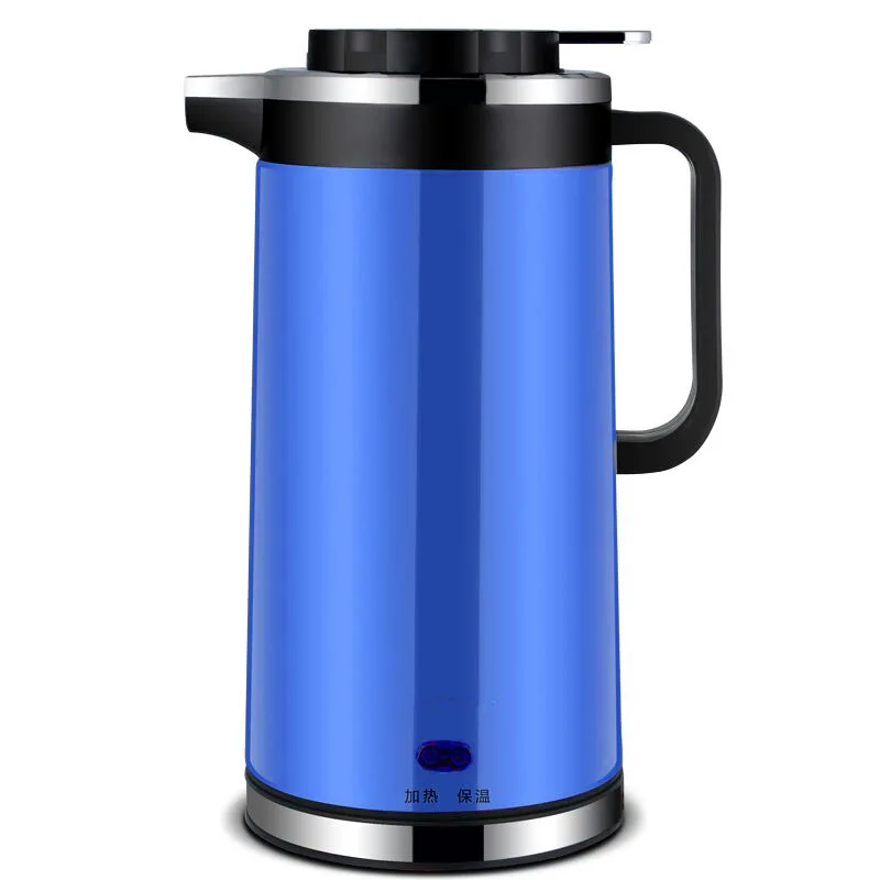 1.8L электрический чайник для воды Автоматическая защита от перегрева проводной Ручной мгновенный нагрев Электрический чайник 220 В - Цвет: blue