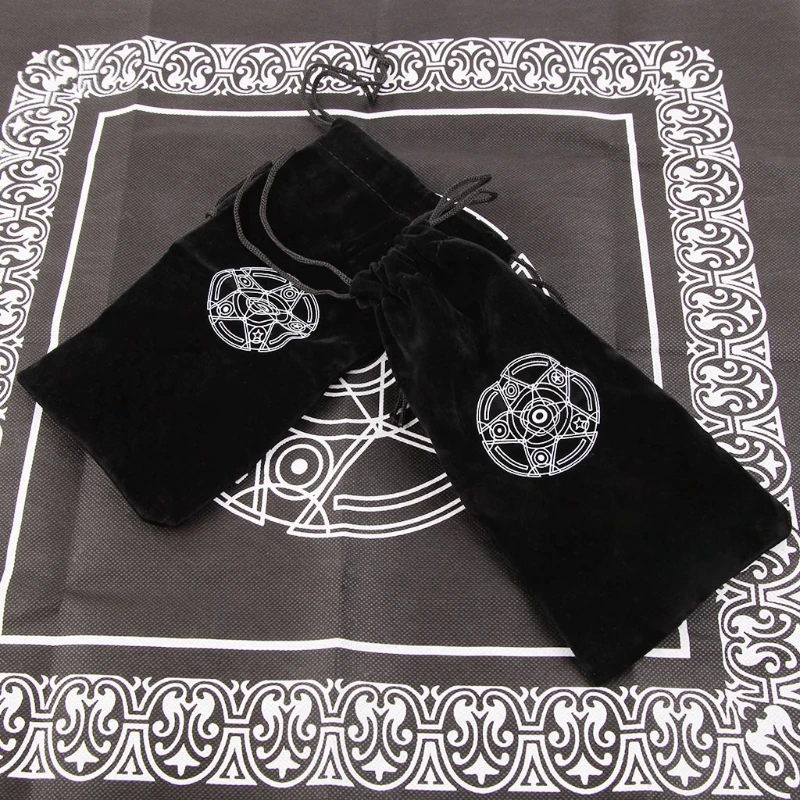 Entertainment Velvet Pentagram Tarot Card Storage Bag Toy Jewelry Home Board Game Mini Drawstring Package Entertainment Velvet Pentagram Tarot Card Storage Bag Toy Jewelry Home Board Game Mini Drawstring Package