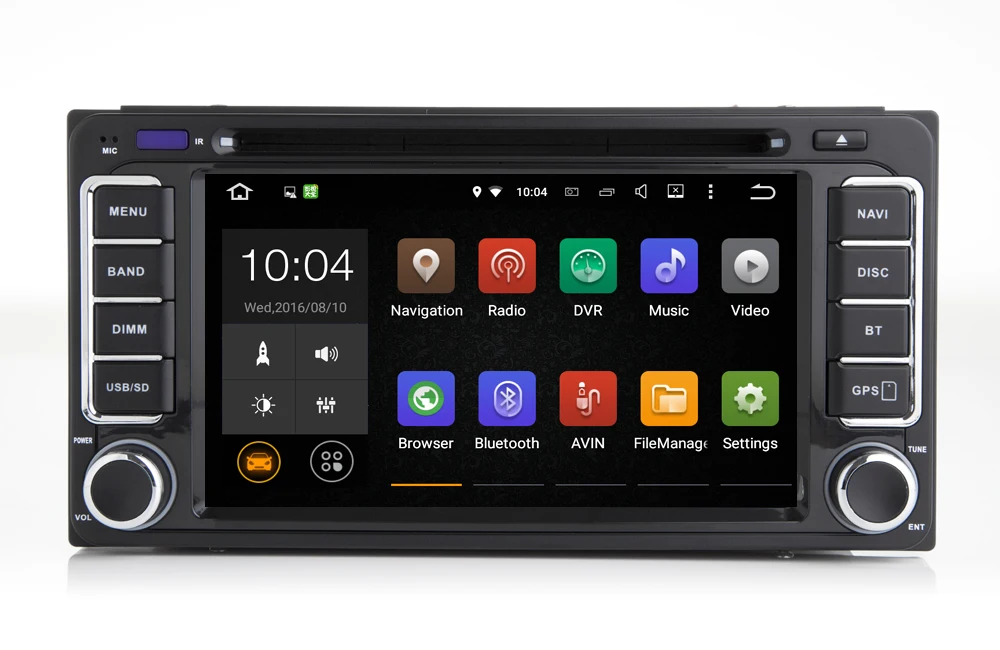 Sale HIRIOT Car DVD GPS Player Car Android 7.1 For TOYOTA OLD RAV4 COROLLA CAMRY HIGHLANDER YARIS VIOS PRADO Navigation Map Wifi DVR 4