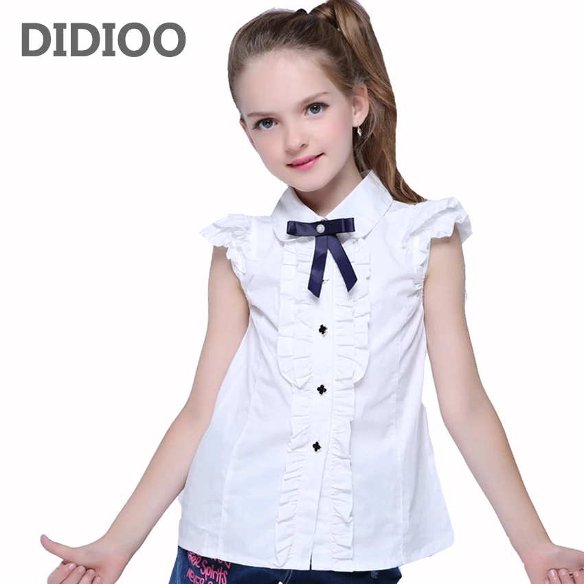 Girls white blouse with peplum pants Girls white blouse with peplum pants