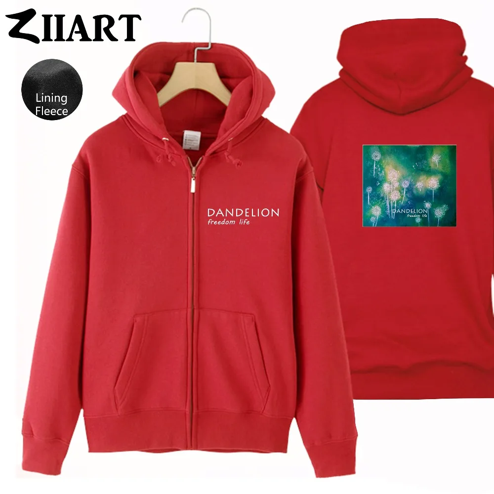 Dandelion Seeds Freedom life Taraxacum Green plant Girls Woman Full Zip Fleece Hoodie Couple Clothes ZIIART Dandelion Seeds Freedom life Taraxacum Green plant Girls Woman Full Zip Fleece Hoodie Couple Clothes ZIIART