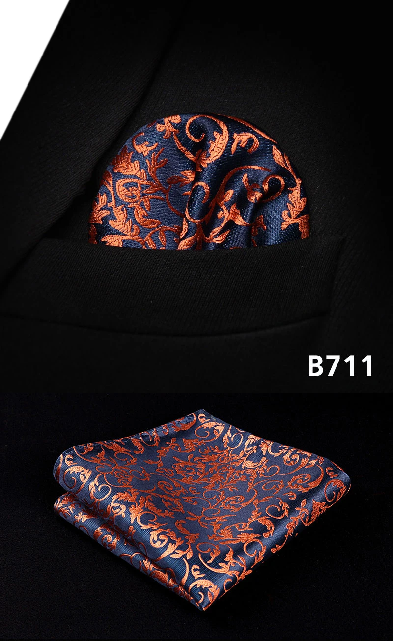 Пейсли Цветочный Для мужчин Silk Pocket Square Hanky Свадебная вечеринка платок # b7 платок классический свадьбу