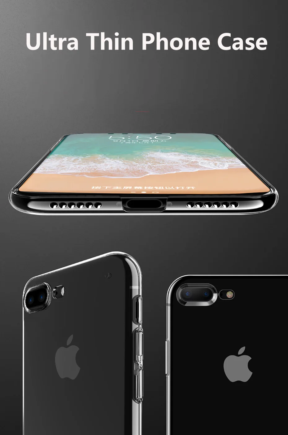 YAMIZOO Case For iPhone 5 se 5s Case Transparent Soft Silicone Shockproof Back Cover On x 6 Coque For iPhone 7 8 6s 6 Plus Case  (4)