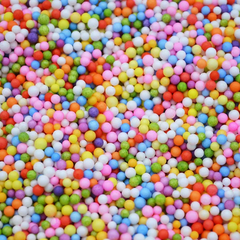 3 мм/8 мм мини-шарики из пенополистирола, разноцветные Круглые бусины из пенополистирола, декоративные шарики DIY, материалы для наполнителя для рукоделия, товары для рождественской вечеринки, 7Z - Цвет: PE09
