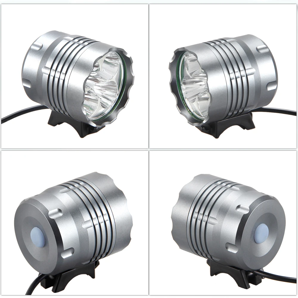 Excellent Waterproof 10000Lm 5x XM-L T6 LED Bike Lamp 3 Modes Bike MTB Road Cycling Torch+Battery Pack + Rear Light 4