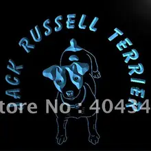 LK372-Джек Рассел терьер собака Pet светодиодный знак неонового света