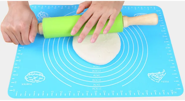 ERMAKOVA 40cmx50cm Silicone Baking Pastry Mat Dough Rolling