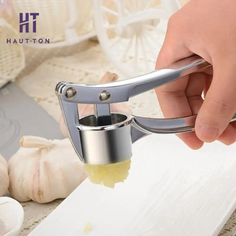 

Stainless Steel Garlic Press Slicer thickened Handled Garlic Crusher Fruit Vegetable Tools Kitchen Accessories